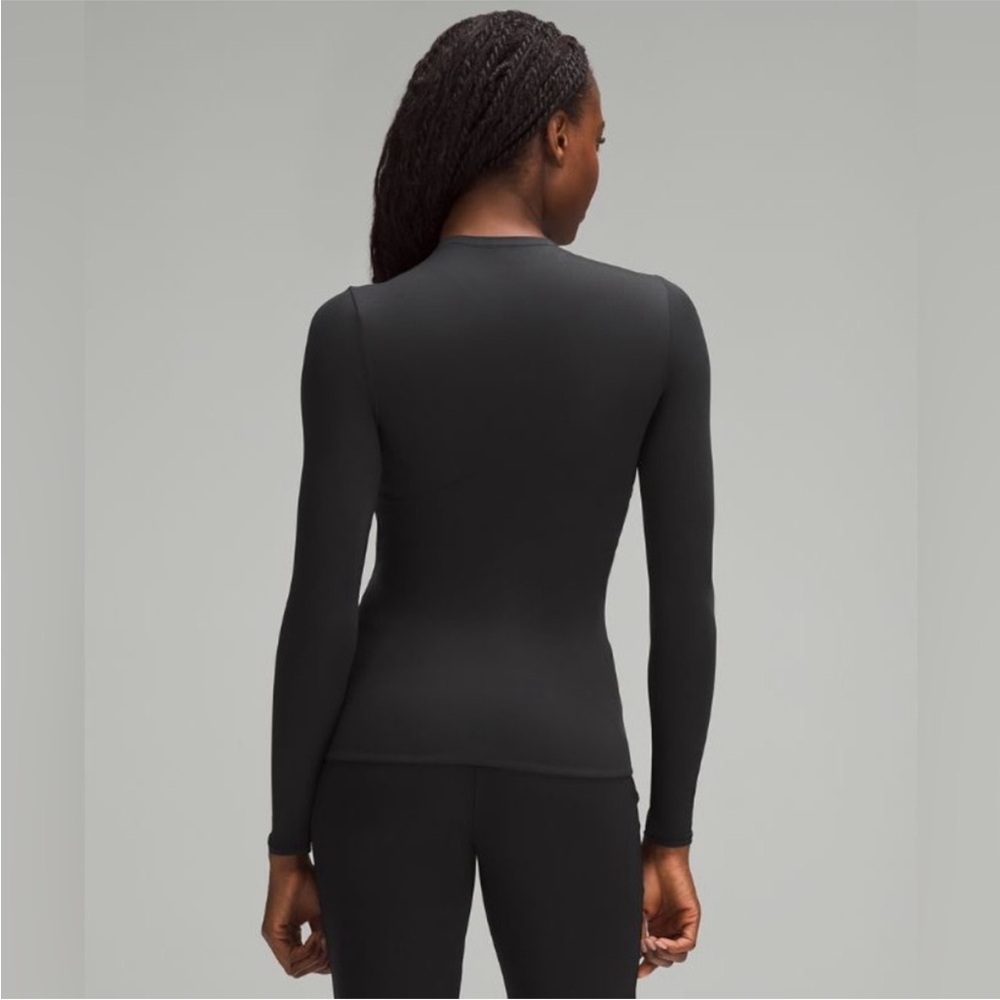 Lululemon Wundermost Ultra-Soft Nulu Crewneck Long-Sleeve Shirt Black